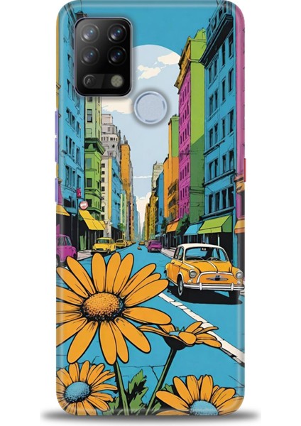 Tecno Pova Kılıf Hd Baskılı Kılıf + Seramik Tam Kaplayan Ekran Koruyucu 449