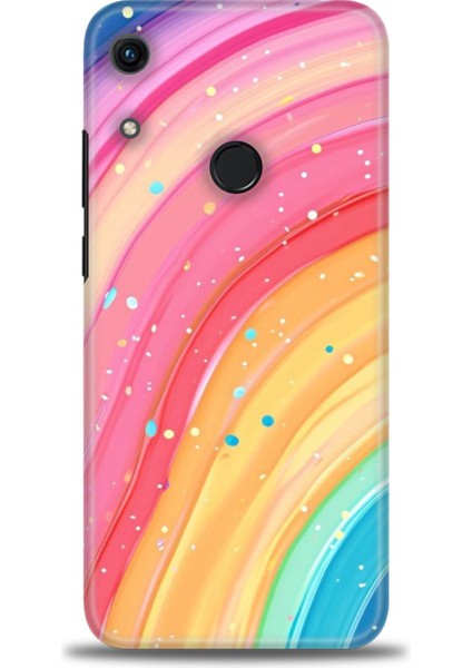 Huawei Honor 8A Kılıf Hd Baskılı Kılıf + Seramik Tam Kaplayan Ekran Koruyucu 415