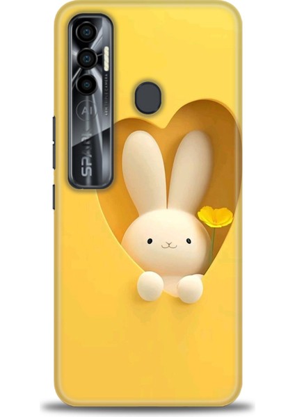 Tecno Spark 7 Pro Kılıf Hd Baskılı Kılıf + Seramik Tam Kaplayan Ekran Koruyucu 71