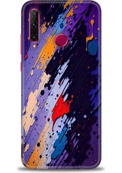 Huawei Honor 20 Lite Kılıf Hd Baskılı Kılıf + Seramik Tam Kaplayan Ekran Koruyucu 436