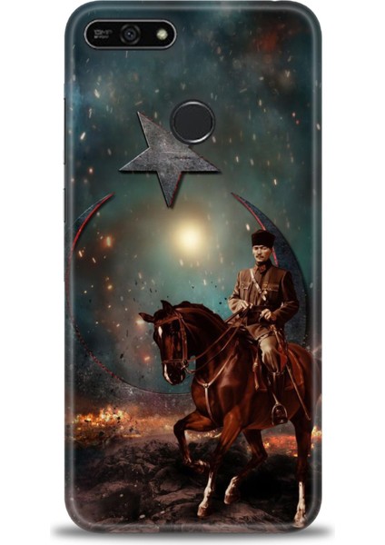 Huawei Honor 7A Kılıf Hd Baskılı Kılıf + Seramik Tam Kaplayan Ekran Koruyucu 25