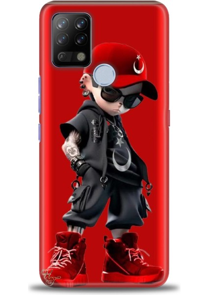 Tecno Pova Kılıf Hd Baskılı Kılıf + Seramik Tam Kaplayan Ekran Koruyucu 250