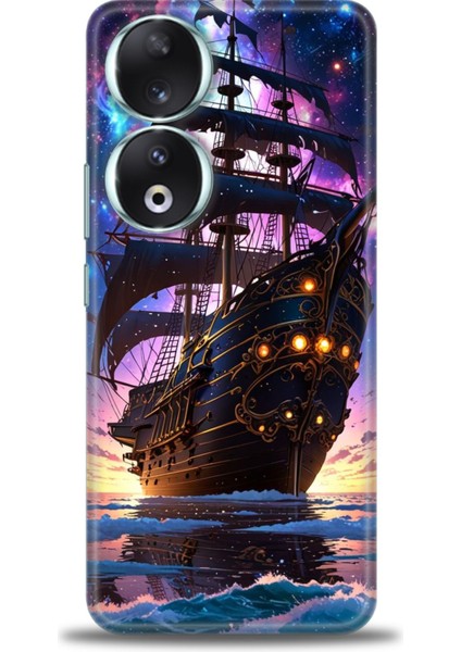 Huawei Honor 90 Kılıf Hd Baskılı Kılıf + Seramik Tam Kaplayan Ekran Koruyucu 236