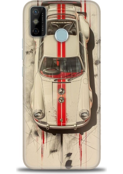 Tecno Spark 6 Go Kılıf Hd Baskılı Kılıf + Seramik Tam Kaplayan Ekran Koruyucu 485