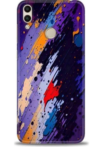 Huawei Honor 8c Kılıf Hd Baskılı Kılıf + Seramik Tam Kaplayan Ekran Koruyucu 436