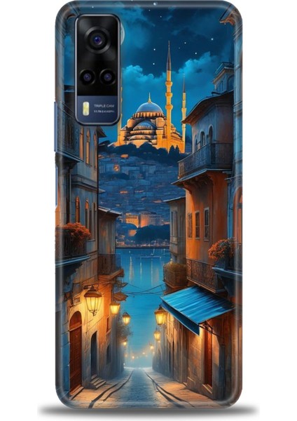 Vivo Y53S Kılıf Hd Baskılı Kılıf + Seramik Tam Kaplayan Ekran Koruyucu 221