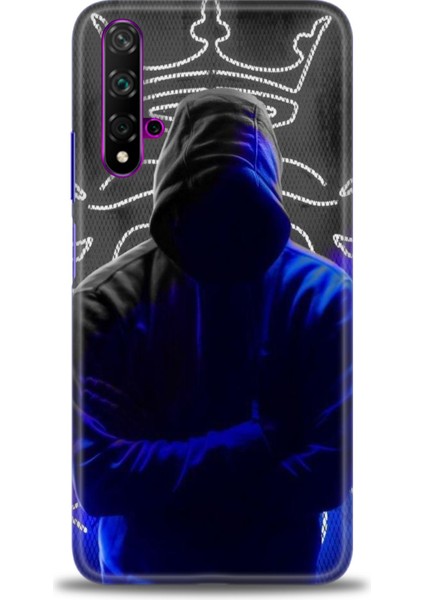 Huawei Nova 5t Kılıf Hd Baskılı Kılıf + Seramik Tam Kaplayan Ekran Koruyucu 357