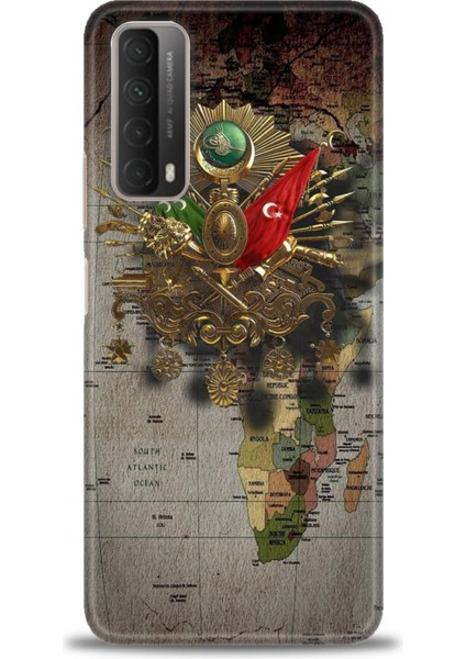 Huawei P Smart 2021 Kılıf Hd Baskılı Kılıf + Seramik Tam Kaplayan Ekran Koruyucu 467