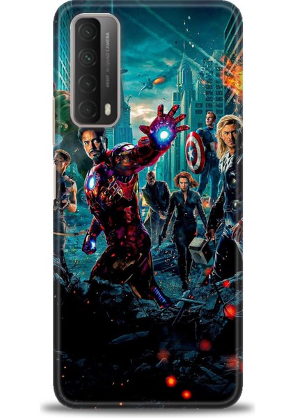 Huawei P Smart 2021 Kılıf Hd Baskılı Kılıf + Seramik Tam Kaplayan Ekran Koruyucu 100