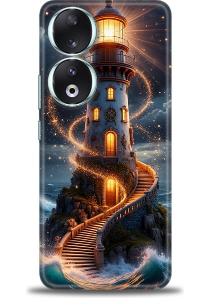 Huawei Honor 90 Kılıf Hd Baskılı Kılıf + Seramik Tam Kaplayan Ekran Koruyucu 232