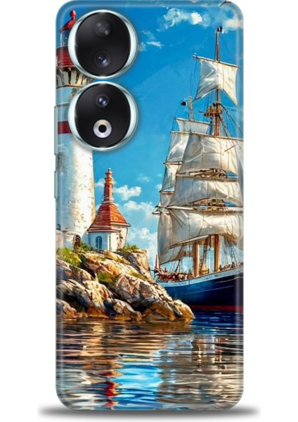 Huawei Honor 90 Kılıf Hd Baskılı Kılıf + Seramik Tam Kaplayan Ekran Koruyucu 239