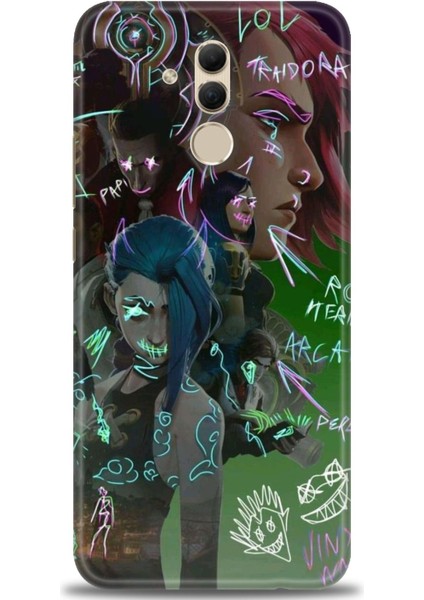 Huawei Mate 20 Lite Kılıf Hd Baskılı Kılıf + Seramik Tam Kaplayan Ekran Koruyucu 272
