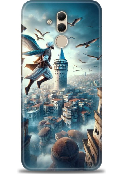Huawei Mate 20 Lite Kılıf Hd Baskılı Kılıf + Seramik Tam Kaplayan Ekran Koruyucu 224