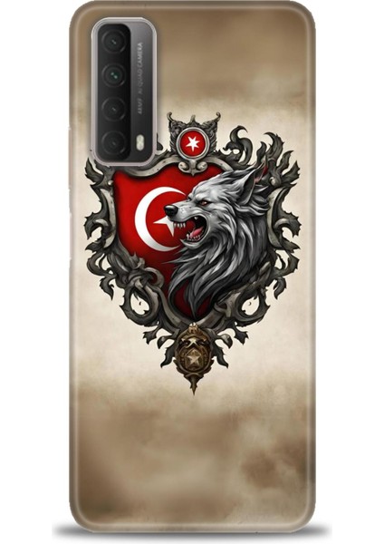 Huawei P Smart 2021 Kılıf Hd Baskılı Kılıf + Seramik Tam Kaplayan Ekran Koruyucu 461