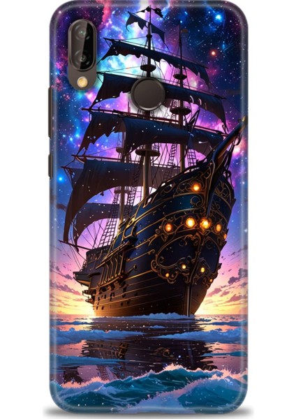 Huawei P20 Lite Kılıf Hd Baskılı Kılıf + Seramik Tam Kaplayan Ekran Koruyucu 236