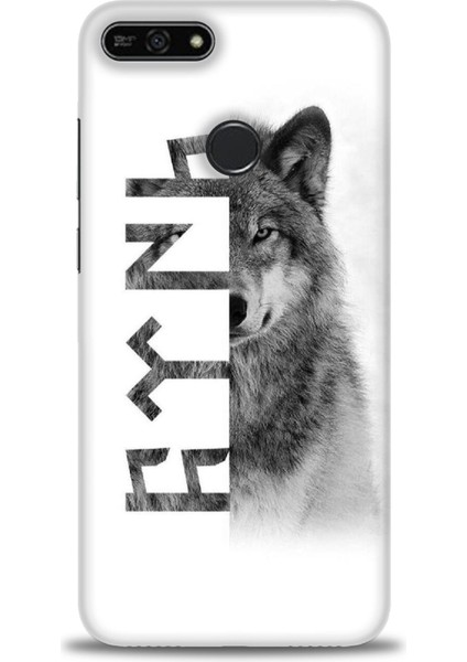 Huawei Honor 7A Kılıf Hd Baskılı Kılıf + Seramik Tam Kaplayan Ekran Koruyucu 469