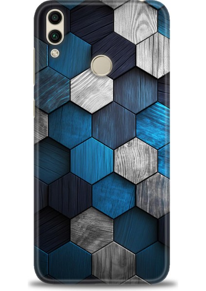 Huawei Honor 8c Kılıf Hd Baskılı Kılıf + Seramik Tam Kaplayan Ekran Koruyucu 323
