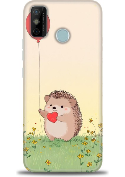 Tecno Spark 6 Go Kılıf Hd Baskılı Kılıf + Seramik Tam Kaplayan Ekran Koruyucu 305