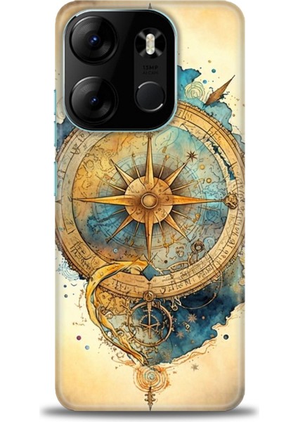 Tecno Spark Go 2023 Kılıf Hd Baskılı Kılıf + Seramik Tam Kaplayan Ekran Koruyucu 89