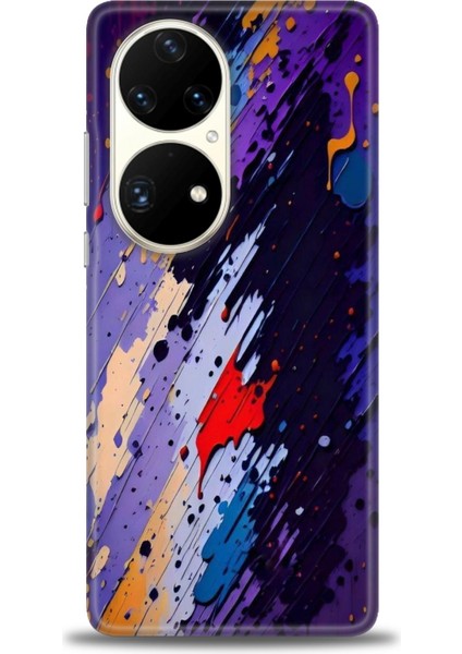 Huawei P50 Pro Kılıf Hd Baskılı Kılıf + Seramik Tam Kaplayan Ekran Koruyucu 436