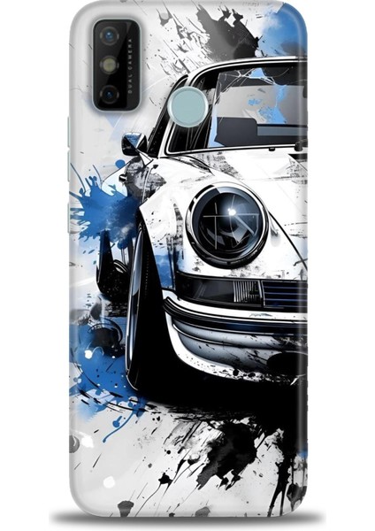 Tecno Spark 6 Go Kılıf Hd Baskılı Kılıf + Seramik Tam Kaplayan Ekran Koruyucu 487
