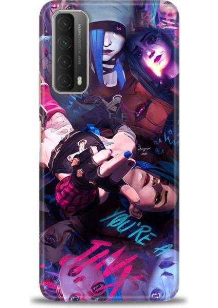 Huawei P Smart 2021 Kılıf Hd Baskılı Kılıf + Seramik Tam Kaplayan Ekran Koruyucu 278