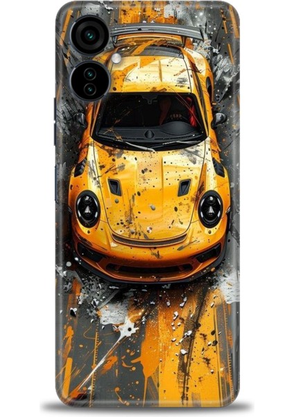 Tecno Camon 19 Neo Kılıf Hd Baskılı Kılıf + Seramik Tam Kaplayan Ekran Koruyucu 104