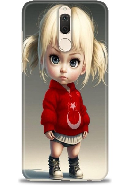 Huawei Mate 10 Lite Kılıf Hd Baskılı Kılıf + Seramik Tam Kaplayan Ekran Koruyucu 243