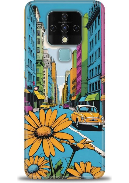 Tecno Camon 16 Kılıf Hd Baskılı Kılıf + Seramik Tam Kaplayan Ekran Koruyucu 449