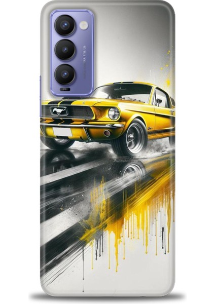 Tecno Camon 18 Kılıf Hd Baskılı Kılıf + Seramik Tam Kaplayan Ekran Koruyucu 108