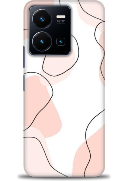 Vivo Y22S Kılıf Hd Baskılı Kılıf + Seramik Tam Kaplayan Ekran Koruyucu 180