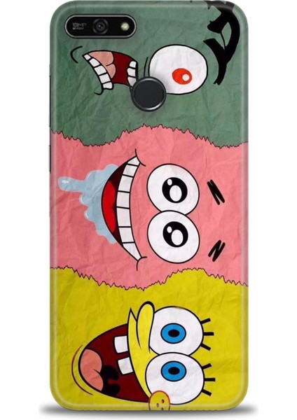 Huawei Honor 7A Kılıf Hd Baskılı Kılıf + Seramik Tam Kaplayan Ekran Koruyucu 460