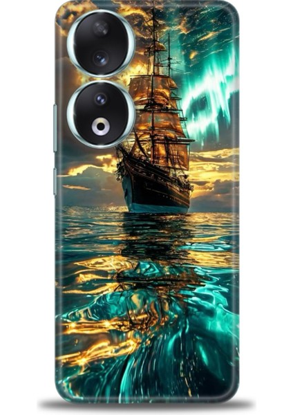 Huawei Honor 90 Kılıf Hd Baskılı Kılıf + Seramik Tam Kaplayan Ekran Koruyucu 237