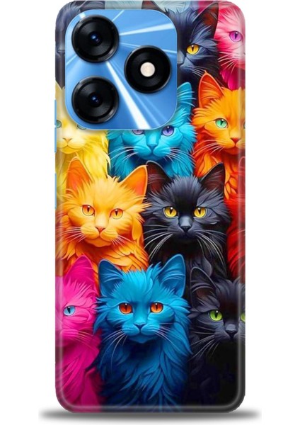 Tecno Spark 10 4g Kılıf Hd Baskılı Kılıf + Seramik Tam Kaplayan Ekran Koruyucu 70