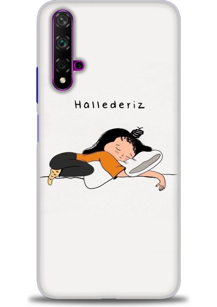 Huawei Nova 5t Kılıf Hd Baskılı Kılıf + Seramik Tam Kaplayan Ekran Koruyucu 164