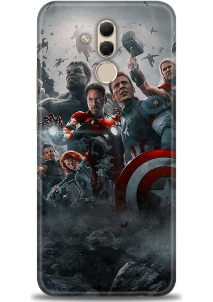 Huawei Mate 20 Lite Kılıf Hd Baskılı Kılıf + Seramik Tam Kaplayan Ekran Koruyucu 98