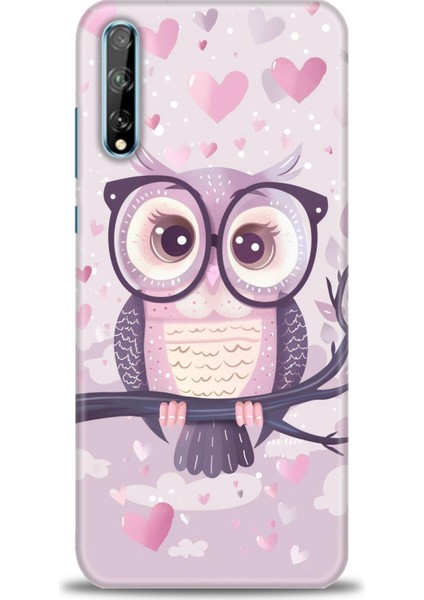 Huawei P Smart S Kılıf Hd Baskılı Kılıf + Seramik Tam Kaplayan Ekran Koruyucu 301