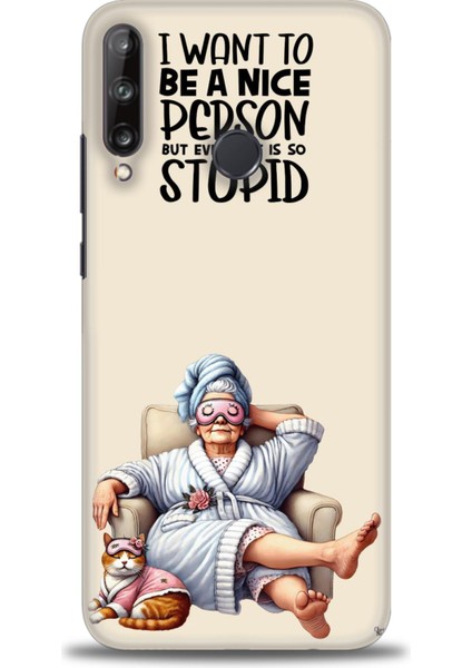 Huawei P40 Lite E Kılıf Hd Baskılı Kılıf + Seramik Tam Kaplayan Ekran Koruyucu 45