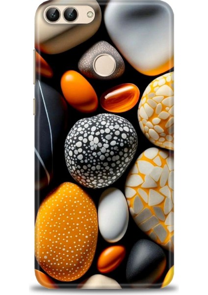 Huawei P Smart Kılıf Hd Baskılı Kılıf + Seramik Tam Kaplayan Ekran Koruyucu 342
