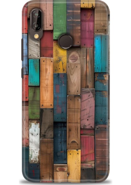 Huawei P20 Lite Kılıf Hd Baskılı Kılıf + Seramik Tam Kaplayan Ekran Koruyucu 330