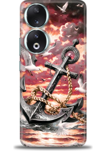 Huawei Honor 90 Kılıf Hd Baskılı Kılıf + Seramik Tam Kaplayan Ekran Koruyucu 231