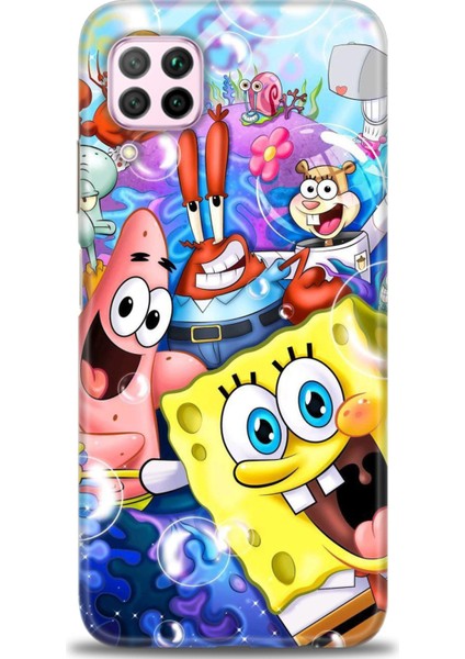 Huawei P40 Lite Kılıf Hd Baskılı Kılıf + Seramik Tam Kaplayan Ekran Koruyucu 455