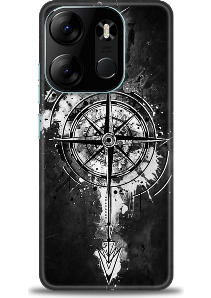 Tecno Spark Go 2023 Kılıf Hd Baskılı Kılıf + Seramik Tam Kaplayan Ekran Koruyucu 85