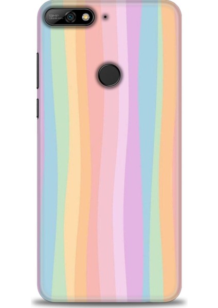 Huawei Y7 2018 Kılıf Hd Baskılı Kılıf + Seramik Tam Kaplayan Ekran Koruyucu 428