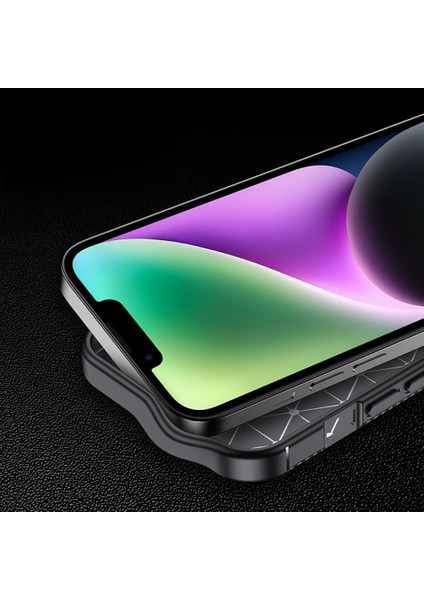 Apple iPhone 16E ile Uyumlu Kılıf Siyah Karbon Silikon Orijinal (Apple iPhone 16E ile Uyumlu, Siyah)