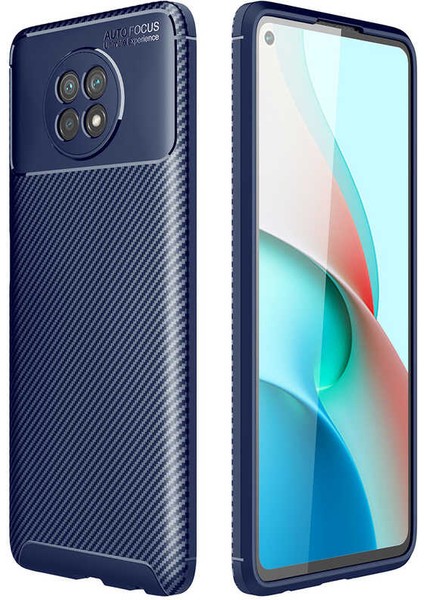 Xiaomi Redmi Note 9 5g Kılıf Lacivert Karbon Silikon Orijinal Esnek Ince Geliştirilmiş Dayanıklı Darbe Karşıtı Koruyucu Yeni Nesil Tasarım (Xiaomi Redmi Note 9 5g, Lacivert)