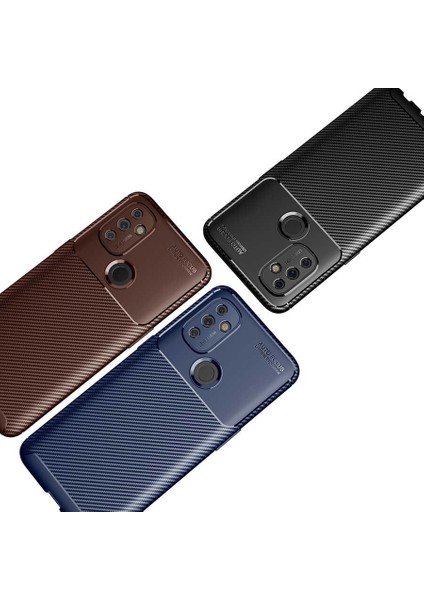 One Plus Nord N100 Kılıf Siyah Karbon Silikon Orijinal Esnek Ince Geliştirilmiş Dayanıklı Darbe Karşıtı Koruyucu Yeni Nesil Tasarım (One Plus Nord N100, Siyah)
