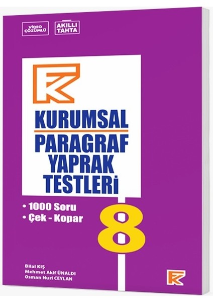 Fk 8 Kurumsal Paragraf Yaprak Testleri