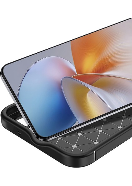 Samsung Galaxy S25 Plus ile Uyumlu Kılıf Siyah Karbon Silikon Orijinal (Samsung Galaxy S25 Plus ile Uyumlu, Siyah)