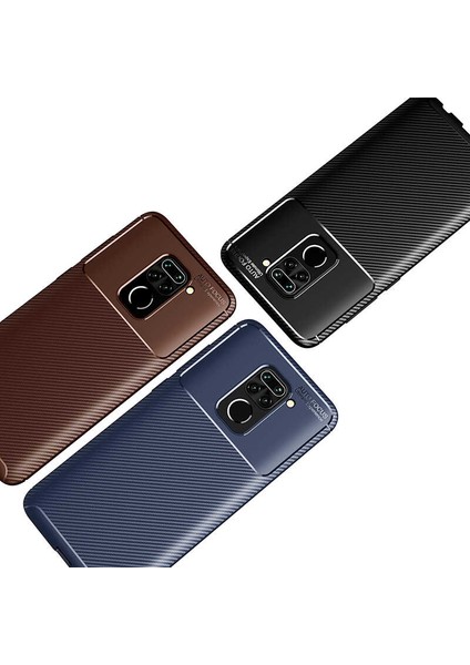 Xiaomi Redmi Note 9 Kılıf Lacivert Karbon Silikon Orijinal Esnek Ince Geliştirilmiş Dayanıklı Darbe Karşıtı Koruyucu Yeni Nesil Tasarım (Xiaomi Redmi Note 9, Lacivert)